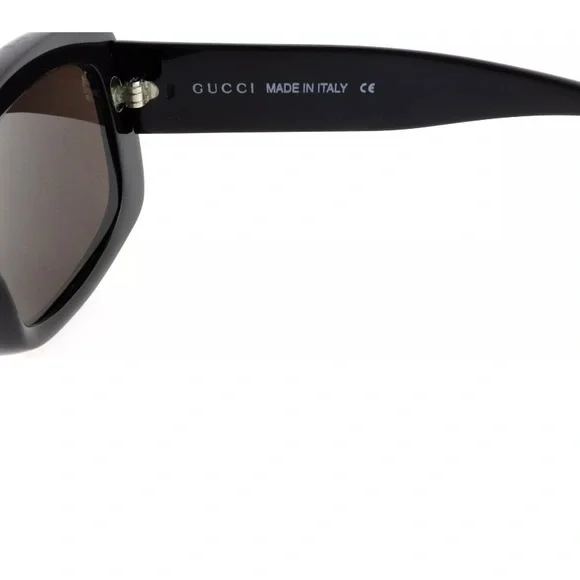 NEW GUCCI RECTANGULAR BLACK SUNGLASSES. GG2407/S807 51 mm. Unisex. MADE IN ITALY - Picture 5 of 8